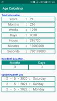 Age Calculator ảnh chụp màn hình 2