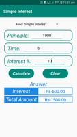 Simple/Compound Interest Calc screenshot 1