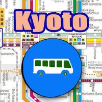 Kyoto Bus Map Offline Affiche