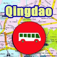 Qingdao Bus Map Offline plakat