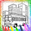 Glitter Bus Coloring Book