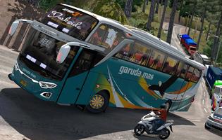 Bus Indonesia Simulator : Full Livery Bus Affiche