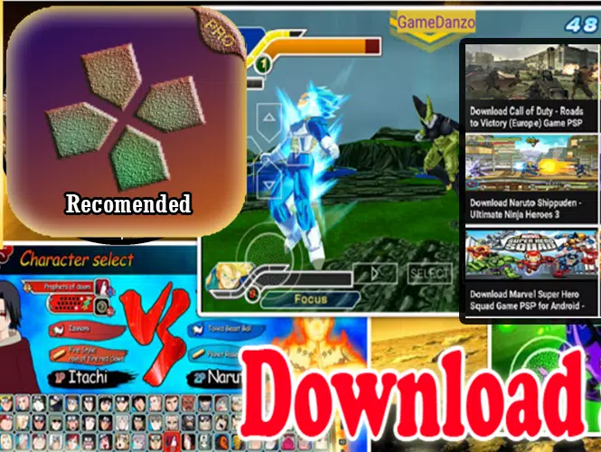 Best PSP Android DBZ Mods & Games ISO Download