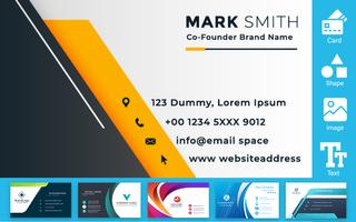 Visiting Business Card Creator الملصق