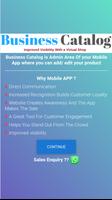 Business Catalog - Manage your Mobile App Content Affiche