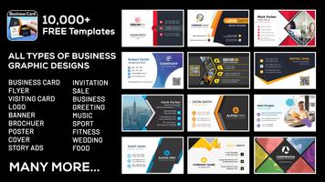 Business, Visiting Card Maker  الملصق