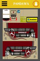 Livery Bussid Pandawa 87 SDD captura de pantalla 2