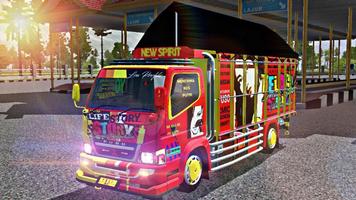 Bus Mod Indonesia Bussid الملصق