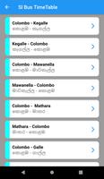 Sri-Lanka Bus TimeTable capture d'écran 3
