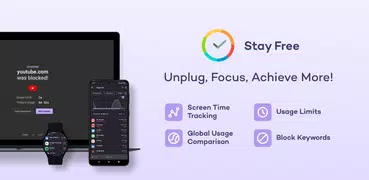 スマホ依存対策 スクリーンタイム (StayFree)