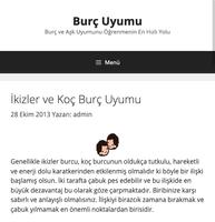 برنامه‌نما Burç ve Aşk Uyumu عکس از صفحه