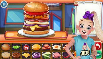 Jojo Siwa Chef Burger capture d'écran 1