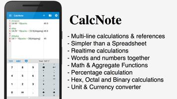 CalcNote Pro - Math Calculator Poster