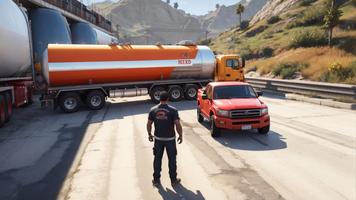 Oil Tanker Truck Drive Game 3D Affiche