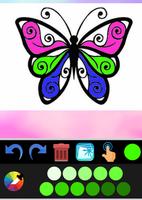 برنامه‌نما butterfly coloring book عکس از صفحه