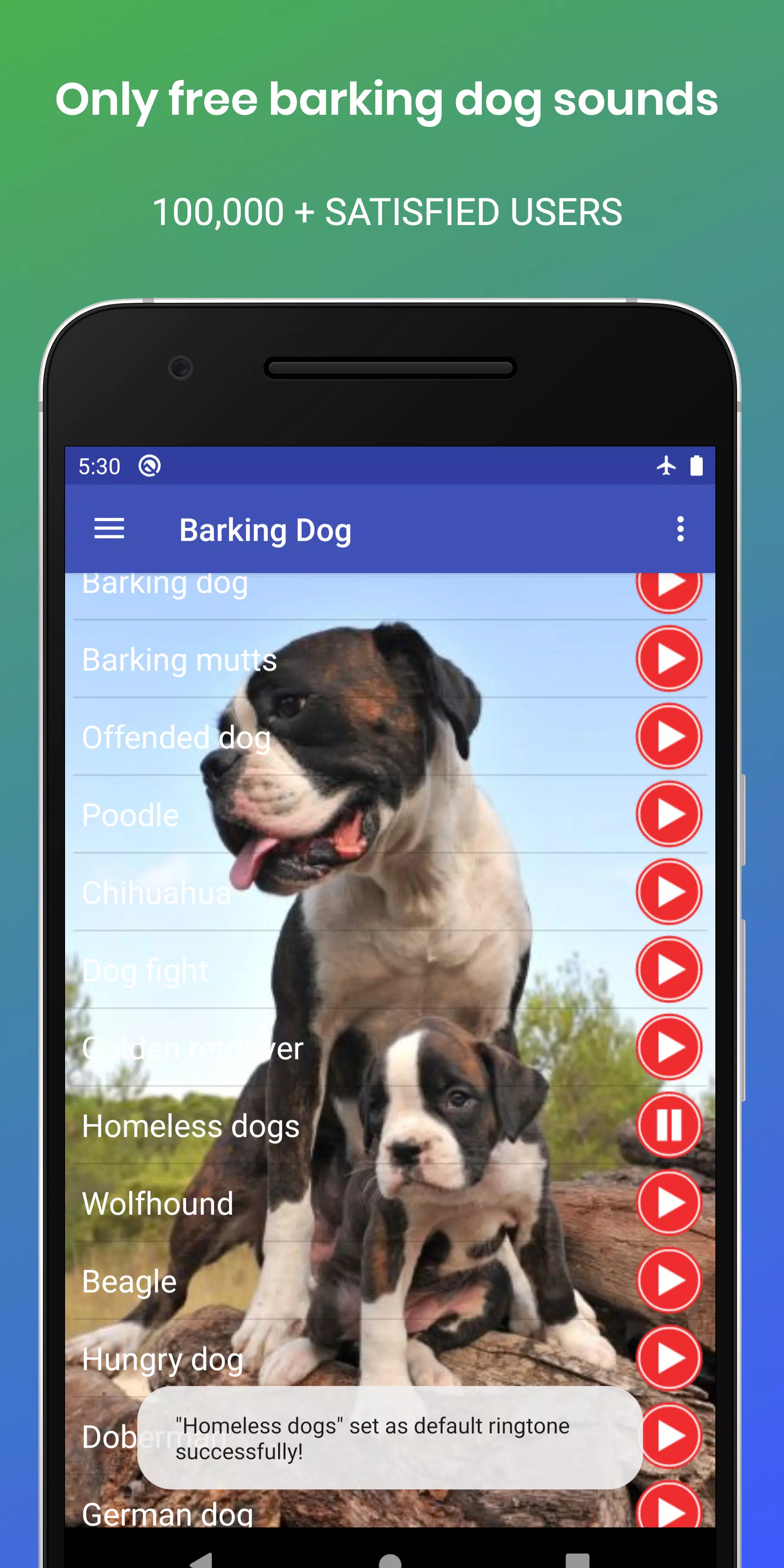 Descarga de APK de ladrando sonido de perro para Android
