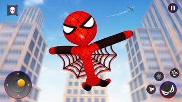 Spider Stickman Rope: Hero Man Affiche