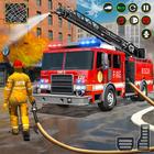 Fire Truck Rescue Sim Games 3d icône