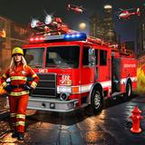 Fire Truck Rescue Sim Games 3d icône