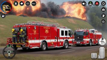 Fire Truck Rescue Sim Games 3d capture d'écran 3