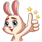 Bunny (Rabbit) Stickers For Wh ikona