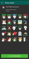 Bunny (Rabbit) Stickers For Wh imagem de tela 3