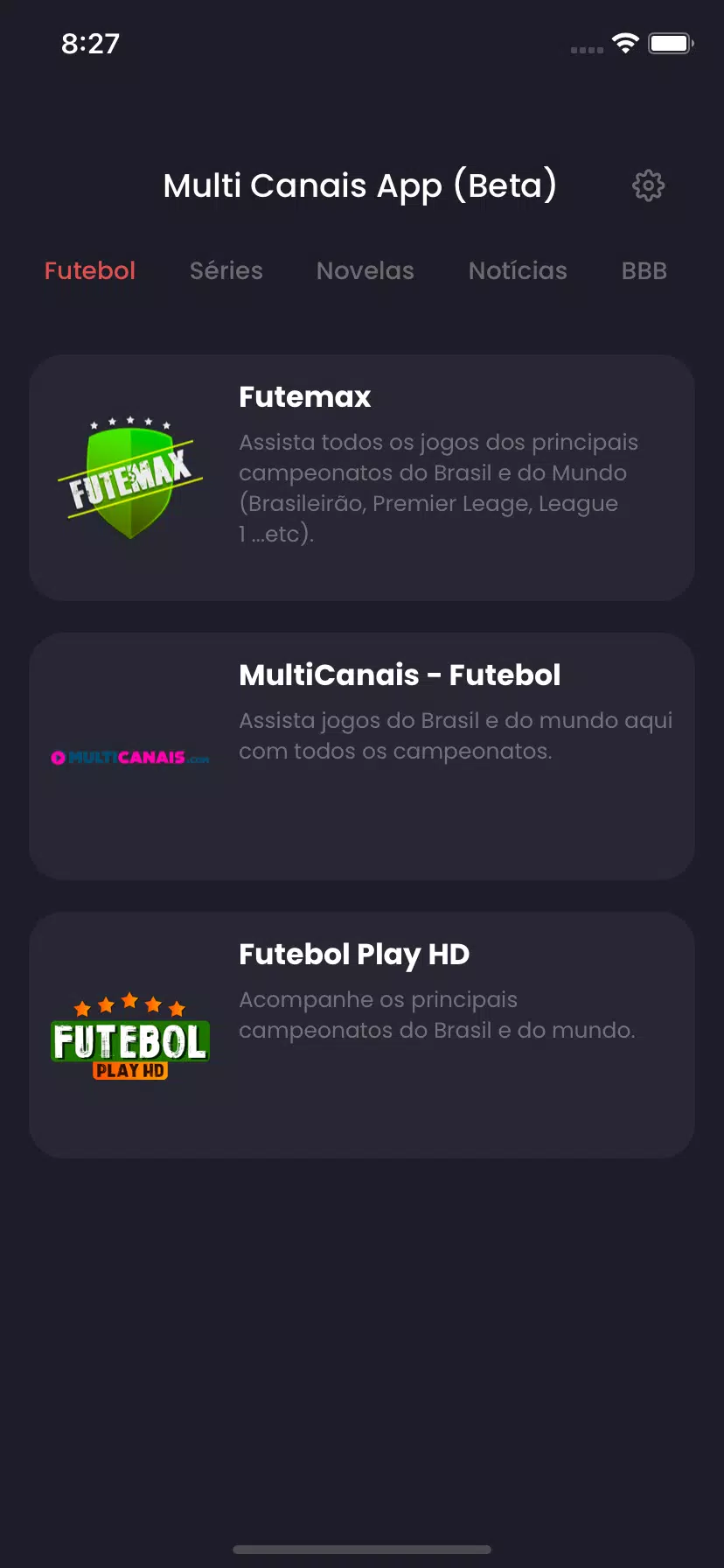 Download do APK de Multicanais Futebol Ao Vivo para Android