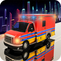 Neon Flying Ambulance Rescue Driver