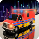 Neon Flying Ambulance Rescue Driver APK