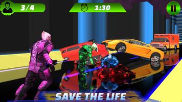 Neon Flying Ambulance Rescue Driver screenshot 3