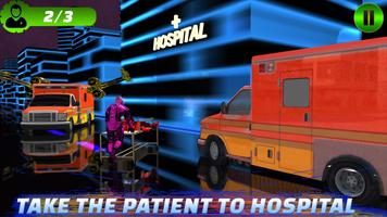 Neon Flying Ambulance Rescue Driver screenshot 2