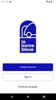 La borne bleue Affiche