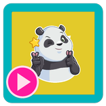 Stickers de Panda animado para WhatsApp