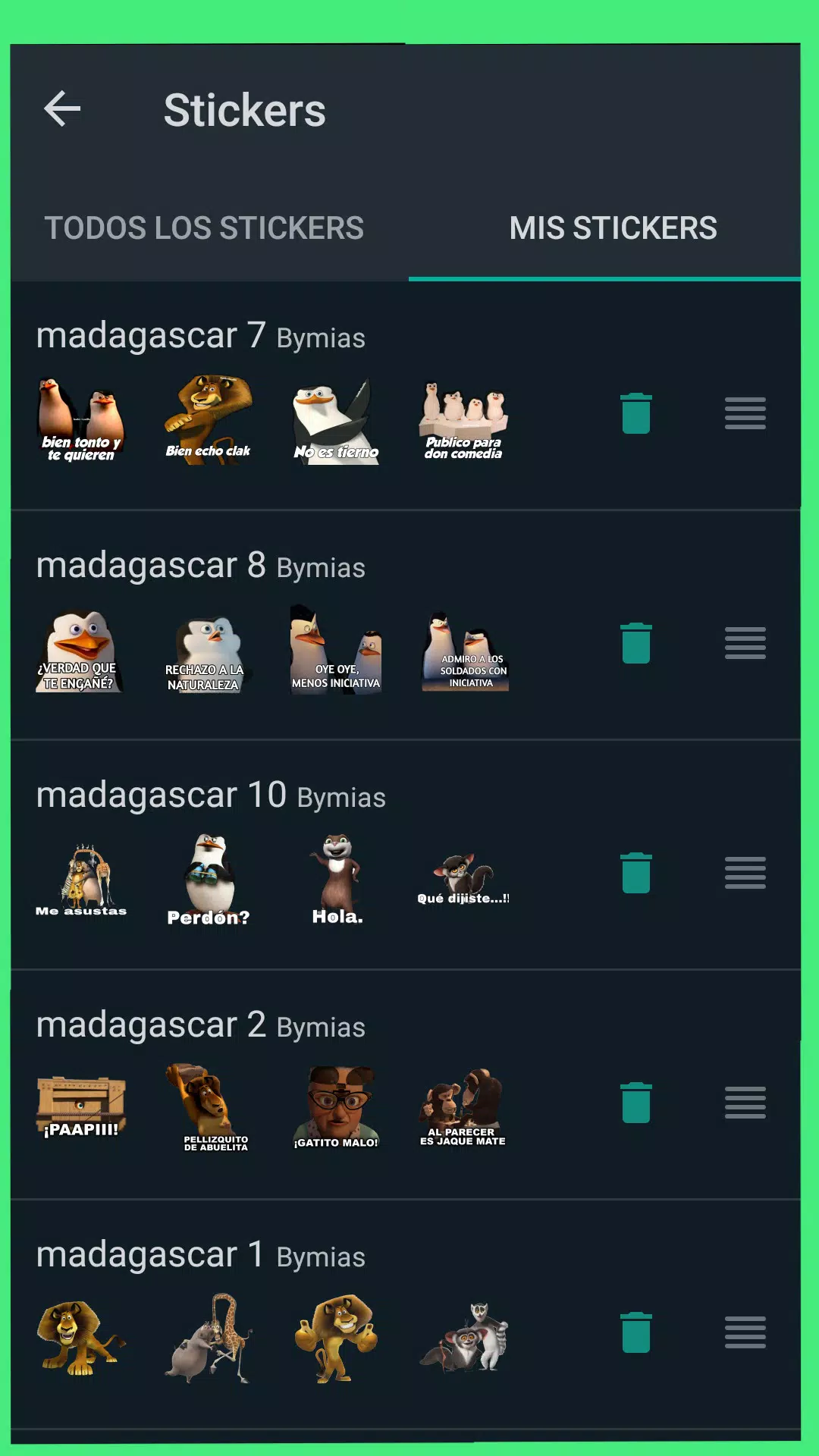 Stickers de Madagascar para WhatsApp WAStickerApp APK pour Android  Télécharger