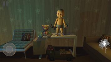 Scary Baby In Pink House 3D تصوير الشاشة 3