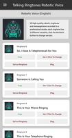 Talking Ringtones RoboticVoice screenshot 2