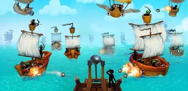 カタパルト：棒人間の海賊との衝突
