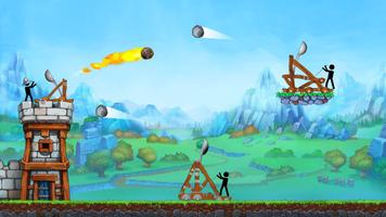 The Catapult - Stick man Throw اسکرین شاٹ 2