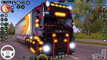 Euro Truck-Cargo Truck Juego captura de pantalla 1