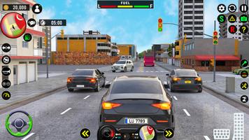 Driving School : City Car Game syot layar 1