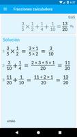 Calculadora de fracciones captura de pantalla 1