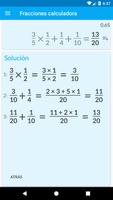 Calculadora de fracciones captura de pantalla 1