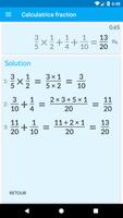 Calculateur de fractions capture d'écran 1