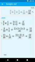 समाधान के साथ अंश कैलकुलेटर स्क्रीनशॉट 1