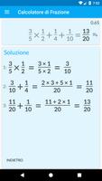 1 Schermata Calcolatore di frazioni