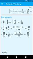Kalkulator ułamkowy screenshot 1