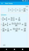 Çözümlü kesir hesaplayıcı Ekran Görüntüsü 1