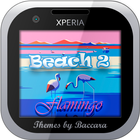 XPERIA™ Theme "Beach-2 Flamingo" ícone