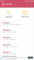 Cek Tarif Tol 海報