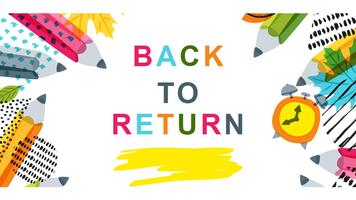 Back To School Return Cartaz